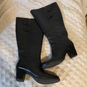 Born Tall leather boots 9.5 wide calf